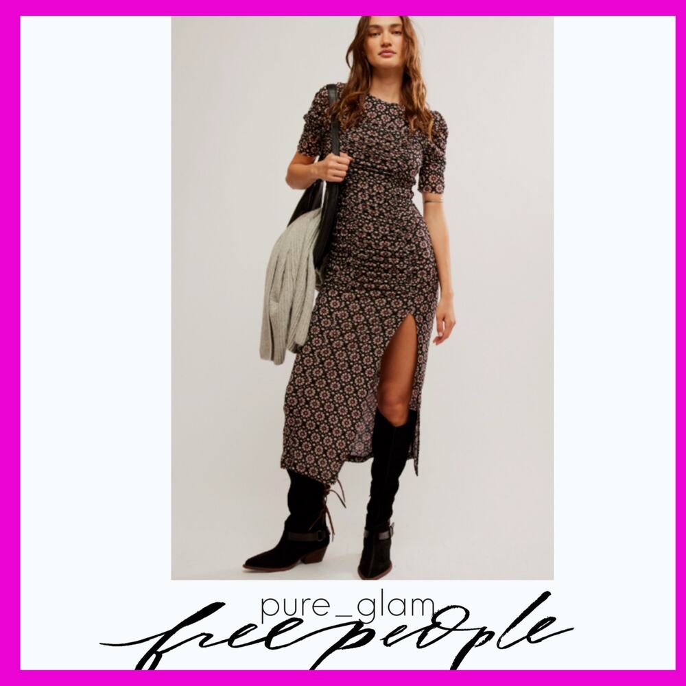 Free People floral midi dress